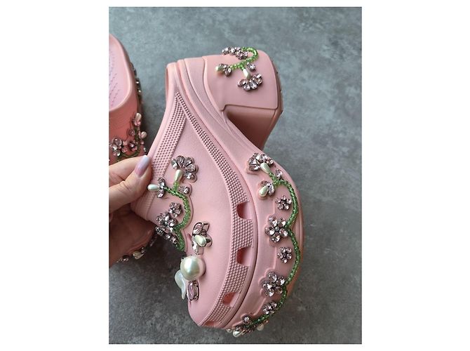 Autre Marque Simone Rocha x Crocs Zoccoli Siren Rosa - vista 14