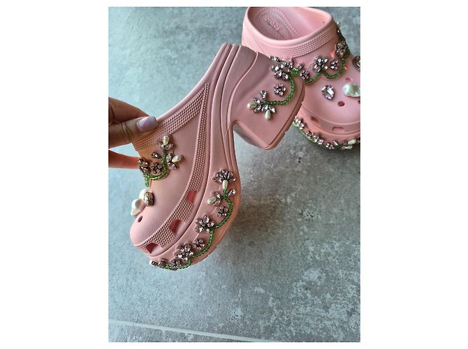 Autre Marque Simone Rocha x Crocs Zoccoli Siren Rosa - vista 6