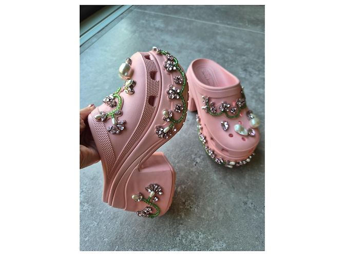 Autre Marque Simone Rocha x Crocs Zoccoli Siren Rosa - vista 8