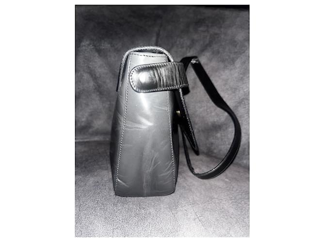 Jacquard Borsa a spalla Prada in pelle Nero Grigio - vista 5