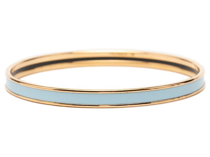 Hermès Bracciale charm in smalto Hermes Uni XS Blu D'oro - vista 3