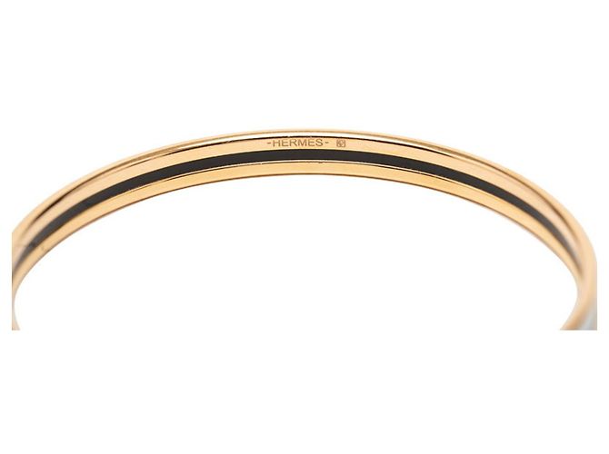Hermès Bracciale charm in smalto Hermes Uni XS Blu D'oro - vista 4