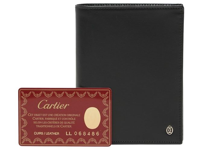 Cartier Pasha Black Leather Bi-fold Wallet - view 10