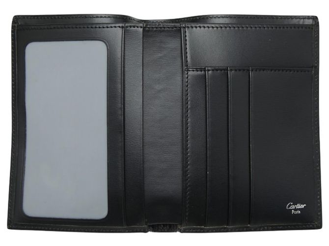 Cartier Pasha Black Leather Bi-fold Wallet - view 8
