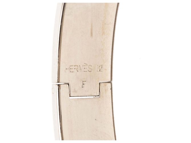 Hermès Hermes Click H PM Emailarmband Schwarz Silber - Ansicht 4