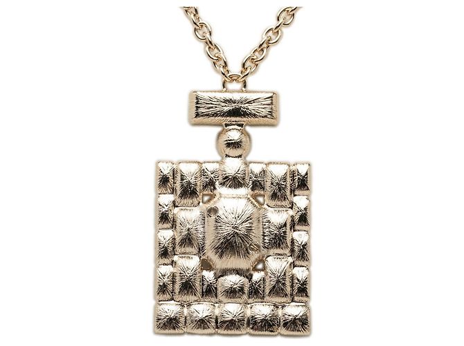 Collana con pendente a catena con flacone di profumo Chanel Coco Mark D'oro - vista 2