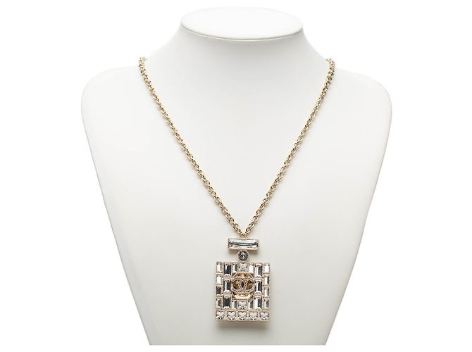 Collana con pendente a catena con flacone di profumo Chanel Coco Mark D'oro - vista 6