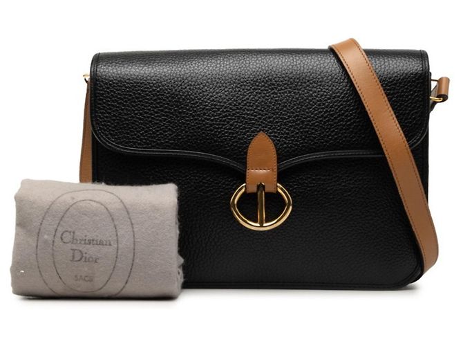 Borsa a tracolla Christian Dior Marrone Nero - vista 6
