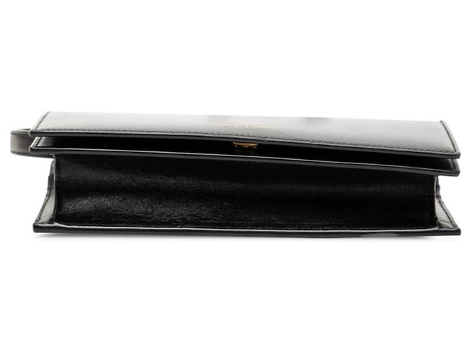 Borsa a tracolla crossbody in pelle nera Saint Laurent Nero - vista 3