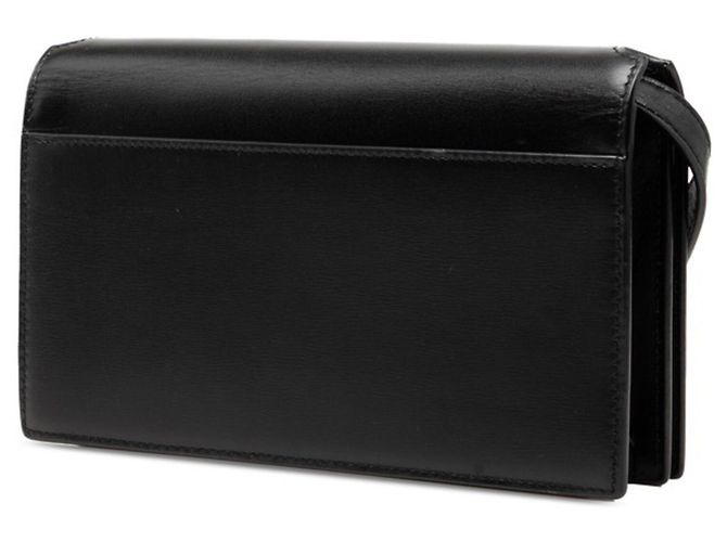 Borsa a tracolla in pelle nera Saint Laurent Nero - vista 2