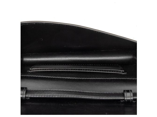 Borsa a tracolla in pelle nera Saint Laurent Nero - vista 4