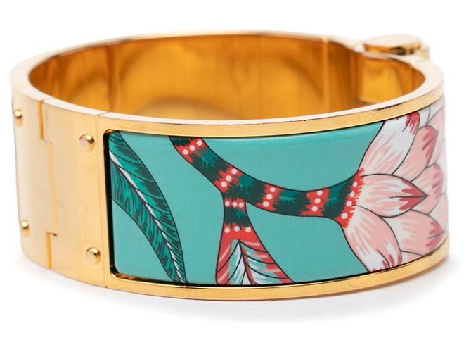Hermès Pulsera Charnière GM Savana Dance Hermes Dorado - vista 2