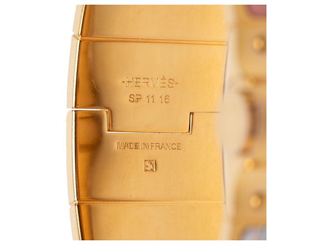 Hermès Pulsera Charnière GM Savana Dance Hermes Dorado - vista 4