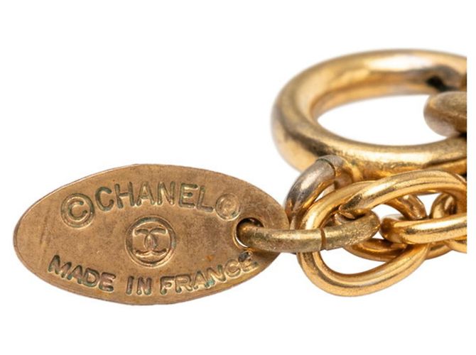 Collana a catena Chanel Vintage Coco Mark D'oro - vista 4