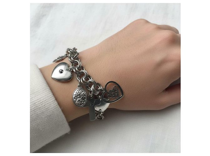 Moschino Bracciale con charm color argento - vista 2