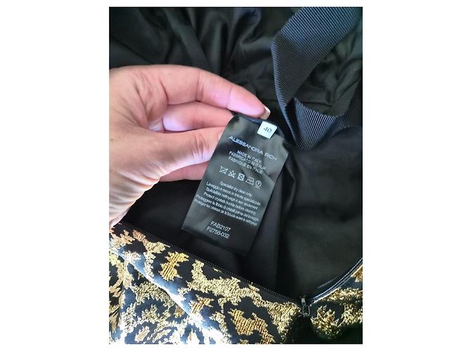 Alessandra Rich Goldenes Leopard-Print Midikleid Leopardenprint - Ansicht 11