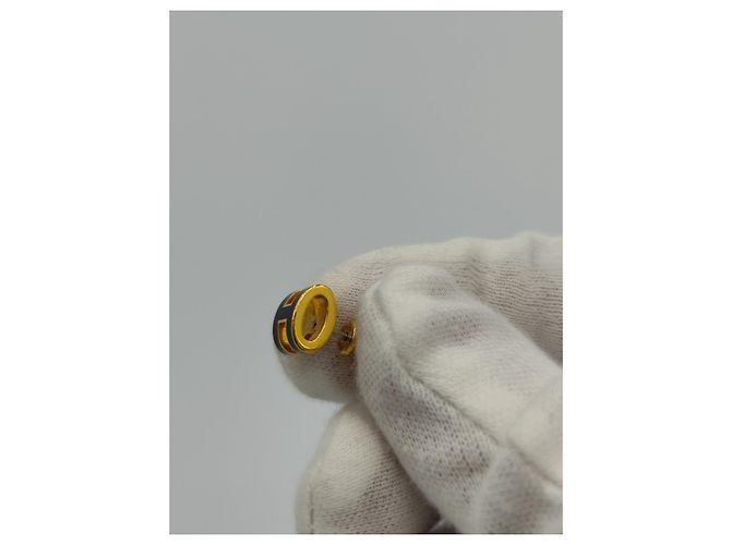Hermès Orecchini Pop H Oro Giallo e Smalto Nero D'oro - vista 4