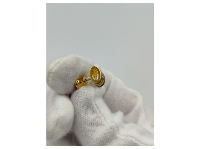 Hermès Orecchini Pop H Oro Giallo e Smalto Nero D'oro - vista 5