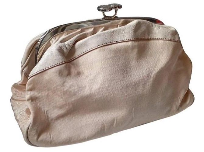 Triomphe Céline Celine Luggage Borsa a mano in pelle crema Beige - vista 11