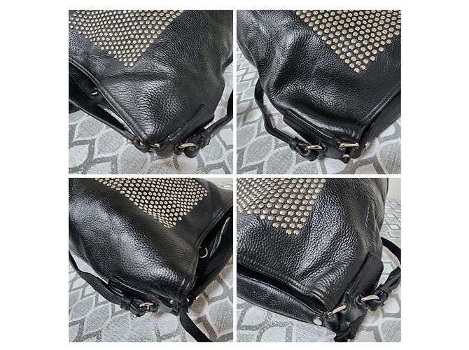 Burberry Borsa a Spalla Studded Susanna Nera Nero - vista 10