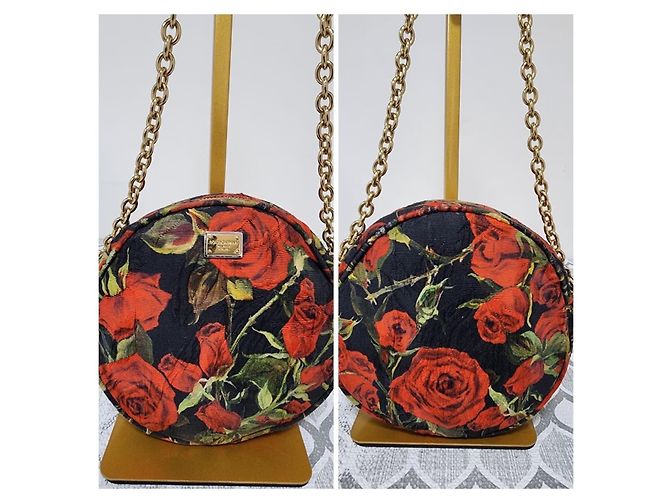 Dolce & Gabbana Borsa Miss Glam Rotonda Floreale Multicolore - vista 3