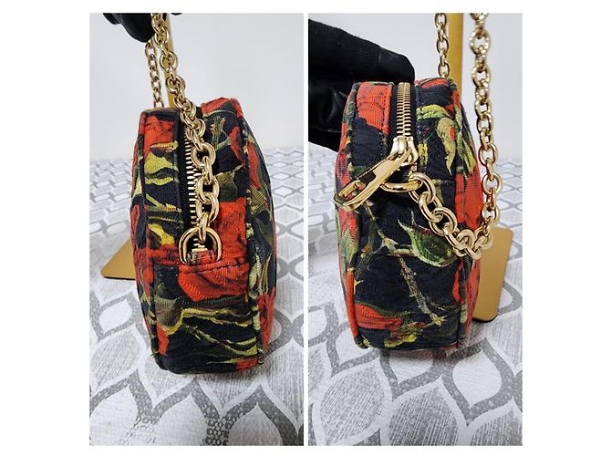 Dolce & Gabbana Borsa Miss Glam Rotonda Floreale Multicolore - vista 5