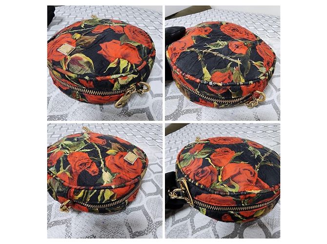 Dolce & Gabbana Borsa Miss Glam Rotonda Floreale Multicolore - vista 6