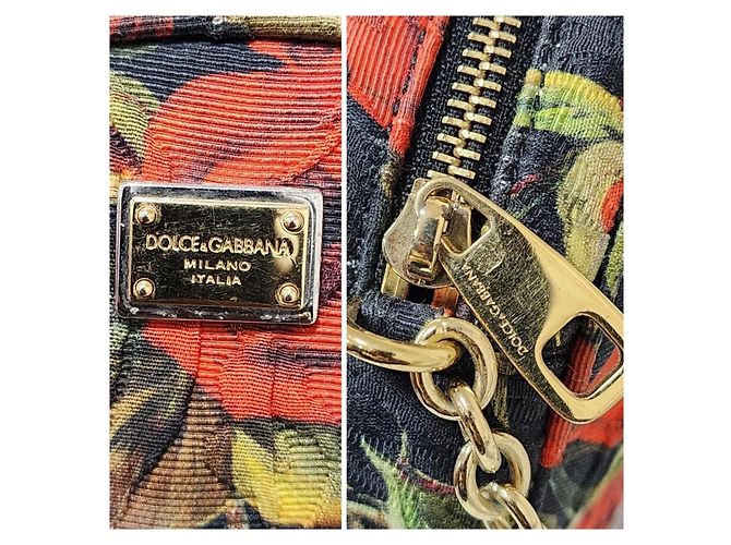 Dolce & Gabbana Borsa Miss Glam Rotonda Floreale Multicolore - vista 7