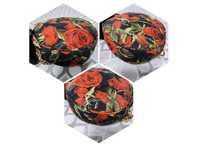 Dolce & Gabbana Borsa Miss Glam Rotonda Floreale Multicolore - vista 8