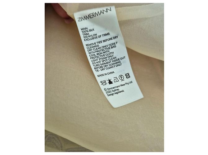 Zimmermann Vestido midi de seda Ladybeetle Sequin Multicolor Beige - vista 14