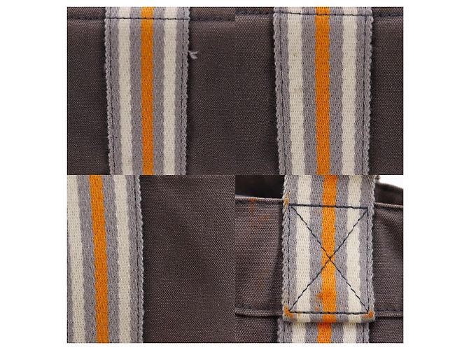 Hermès Fourre Tout MM Baumwoll-Canvas Tote Bag Ginza Limited Braun - Ansicht 15
