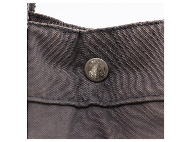 Hermès Fourre Tout MM Baumwoll-Canvas Tote Bag Ginza Limited Braun - Ansicht 17