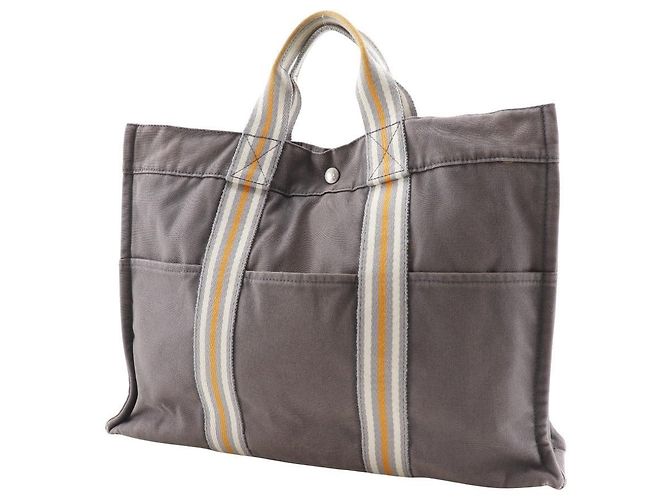 Hermès Fourre Tout MM Baumwoll-Canvas Tote Bag Ginza Limited Braun - Ansicht 2