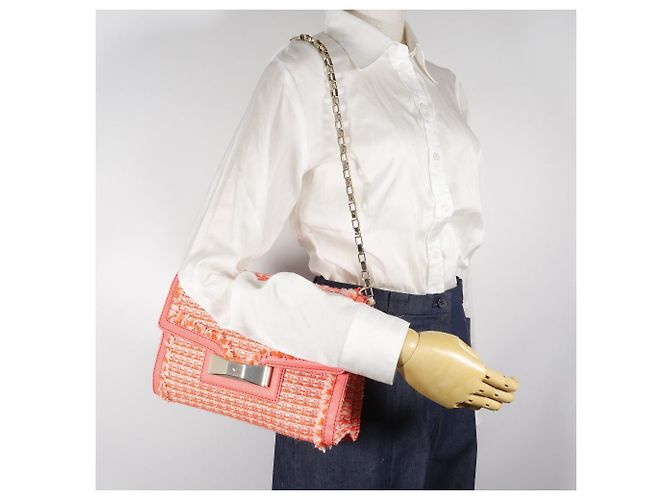 Kate Spade Tweed Schultertasche Orange - Ansicht 18