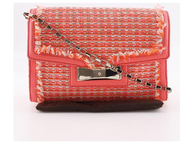 Kate Spade Tweed Schultertasche Orange - Ansicht 19