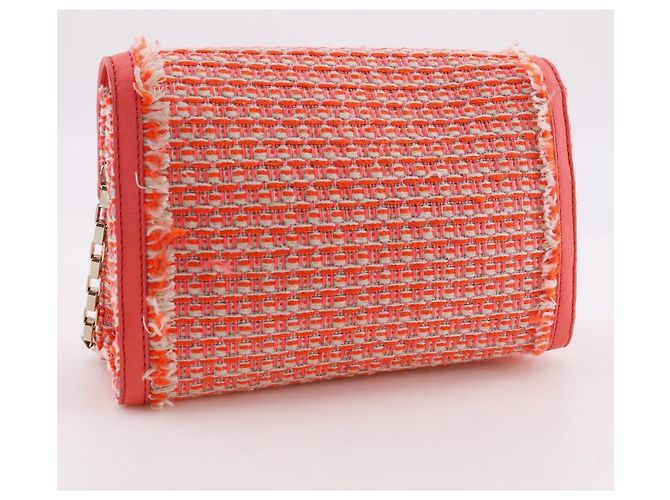 Kate Spade Tweed Schultertasche Orange - Ansicht 3