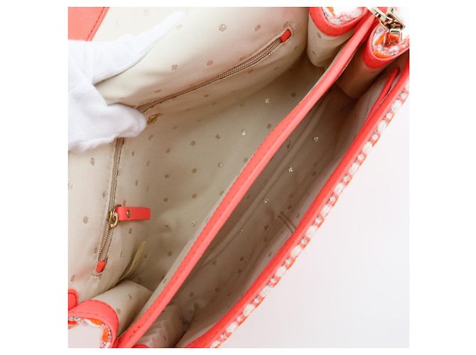 Kate Spade Tweed Schultertasche Orange - Ansicht 5