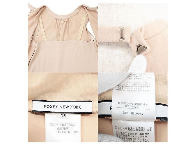 Autre Marque Ärmelloses Kleid aus Polyester von FOXEY NEW YORK Pink Beige - Ansicht 10