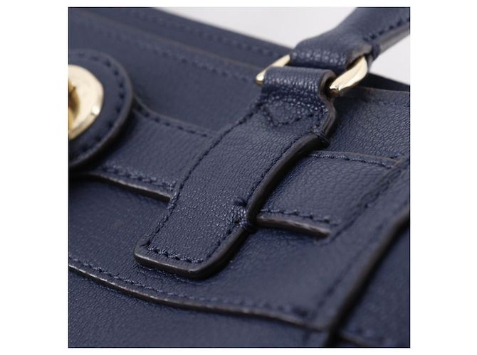 Borsa 2 way in pelle Hamilton di Michael Kors Blu Blu navy - vista 12