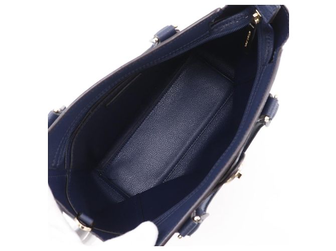 Borsa 2 way in pelle Hamilton di Michael Kors Blu Blu navy - vista 6