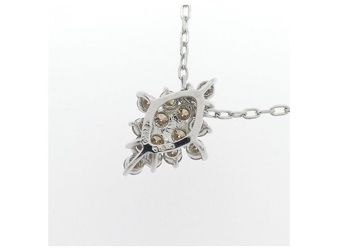 Autre Marque Colar de platina e diamantes Prata - vista 4