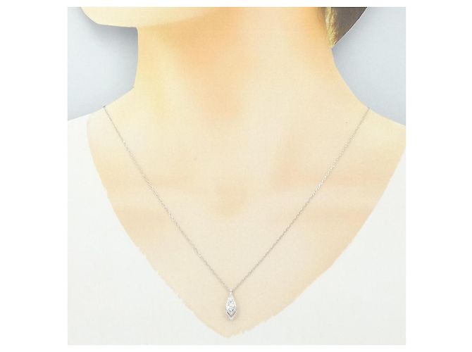 Autre Marque Collana in platino e diamanti Argento - vista 6