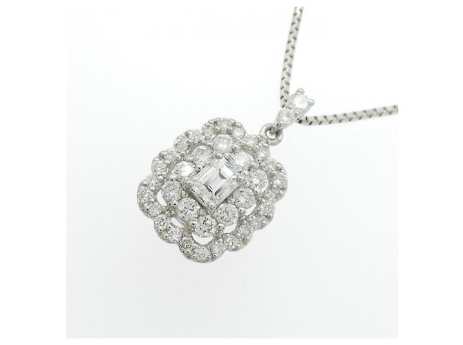 Autre Marque Collana in platino e diamanti Argento - vista 3