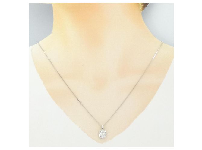 Autre Marque Collana in platino e diamanti Argento - vista 6