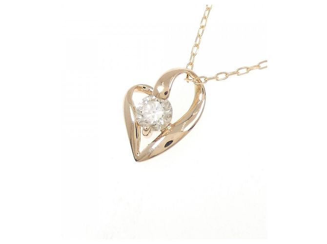Autre Marque Collana con pendente Cuore di Diamanti Au750 Rosa - vista 3