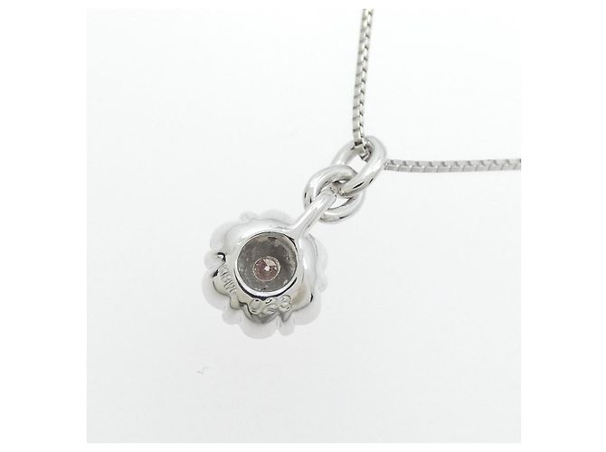 Autre Marque Collana Fiore in Diamanti Au750 Argento - vista 4