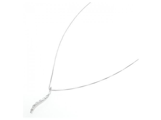 Autre Marque Collana in oro bianco Au750 e diamanti Argento - vista 2