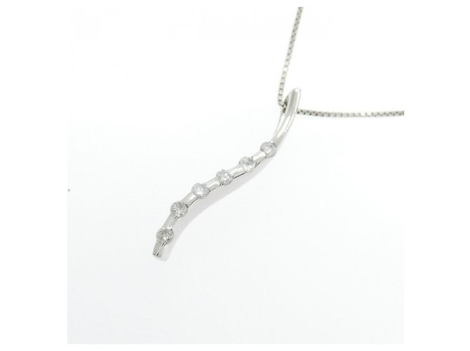 Autre Marque Collana in oro bianco Au750 e diamanti Argento - vista 3
