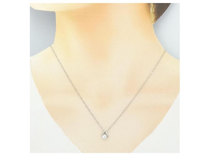 Autre Marque Collana di Diamanti PT900 PT850 Argento - vista 6