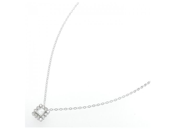 Autre Marque Collana in oro bianco 750 e diamanti Argento - vista 2